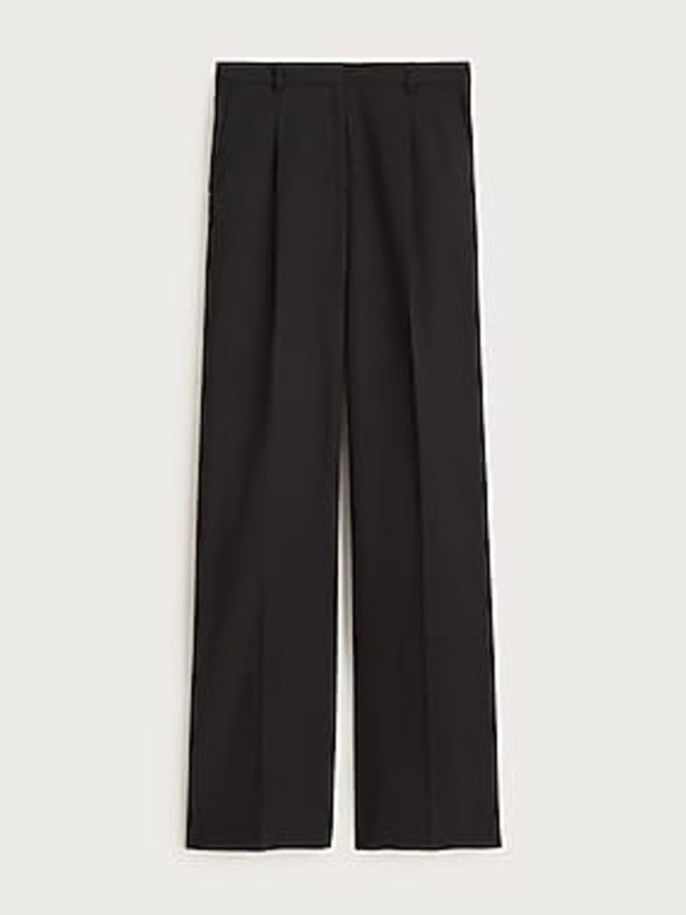Carolina pant in wool blend flannel black size 0